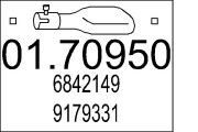 01.70950 Výfukové potrubie MTS