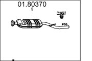 01.80370 Stredný tlmič výfuku MTS