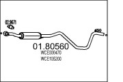 01.80560 Stredný tlmič výfuku MTS