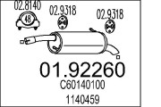 01.92260 Koncový tlmič výfuku MTS