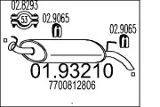 01.93210 Koncový tlmič výfuku MTS