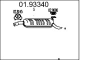 01.93340 Koncový tlmič výfuku MTS