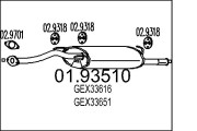 01.93510 Koncový tlmič výfuku MTS