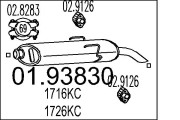01.93830 Koncový tlmič výfuku MTS