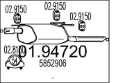 01.94720 Koncový tlmič výfuku MTS
