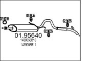 01.95640 Koncový tlmič výfuku MTS