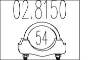02.8150 Spojka trubiek výfukového systému MTS