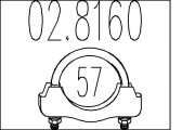 02.8160 Spojka trubiek výfukového systému MTS
