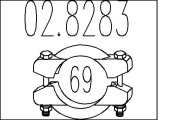 02.8283 Spojka trubiek výfukového systému MTS
