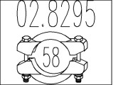 02.8295 Spojka trubiek výfukového systému MTS