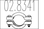 02.8341 Spojka trubiek výfukového systému MTS