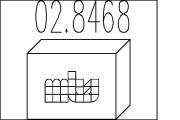 02.8468 Tlmič výfuku - montáżna sada MTS