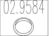 02.9584 Tesniaci krúżok pre výfuk. trubku MTS