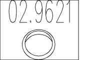 02.9621 Tesniaci krúżok pre výfuk. trubku MTS