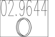 02.9644 Tesniaci krúżok pre výfuk. trubku MTS