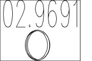 02.9691 Tesniaci krúżok pre výfuk. trubku MTS