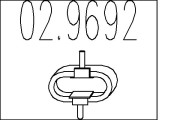 02.9692 Doraz tlmiča výfuku MTS