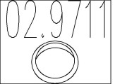 02.9711 Tesniaci krúżok pre výfuk. trubku MTS