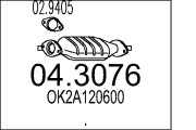 04.3076 Katalyzátor MTS