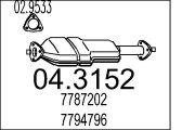 04.3152 Katalyzátor MTS