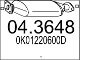 04.3648 Katalyzátor MTS