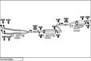 ALFA45990A000108 Výfukový systém MTS