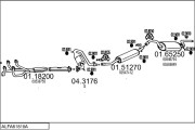 ALFA61810A112635 Výfukový systém MTS