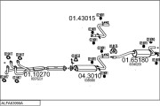 ALFA83990A000110 Výfukový systém MTS