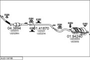 AUDI15979B007378 Výfukový systém MTS