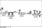 AUDI33009A001040 Výfukový systém MTS