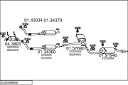 AUDI88969A015071 Výfukový systém MTS