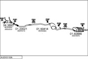 AUDI93159A018403 Výfukový systém MTS