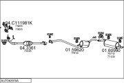 AUTO82970A016221 Výfukový systém MTS