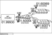 BMW007970A005106 Výfukový systém MTS