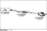 BMW016800A017293 Výfukový systém MTS