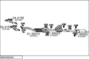 BMW068929A015269 Výfukový systém MTS