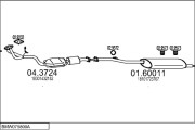 BMW075800A000050 Výfukový systém MTS