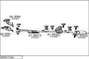 BMW077929A005052 Výfukový systém MTS