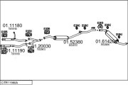 CITR11960A008296 Výfukový systém MTS