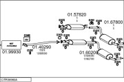 CITR36960A011040 Výfukový systém MTS