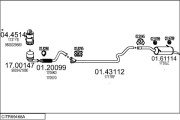 CITR69468A129210 Výfukový systém MTS