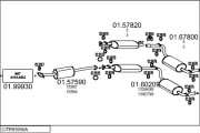 CITR93950A011040 Výfukový systém MTS