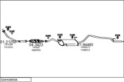 DAIH08859A004380 Výfukový systém MTS