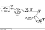 FIAT01849A016650 Výfukový systém MTS