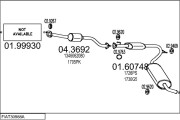 FIAT30988A020850 Výfukový systém MTS
