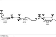FORD00098A012445 Výfukový systém MTS