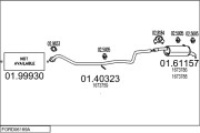 FORD06169A030841 Výfukový systém MTS