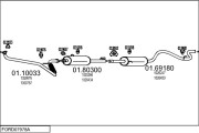 FORD07978A008794 Výfukový systém MTS