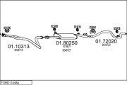 FORD11048A001122 Výfukový systém MTS