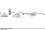 FORD18797B011958 Výfukový systém MTS